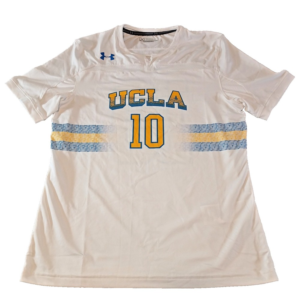UCLA Bruins Shirt Womens Size M White Under Armour 100 Years Soccer Jersey #10